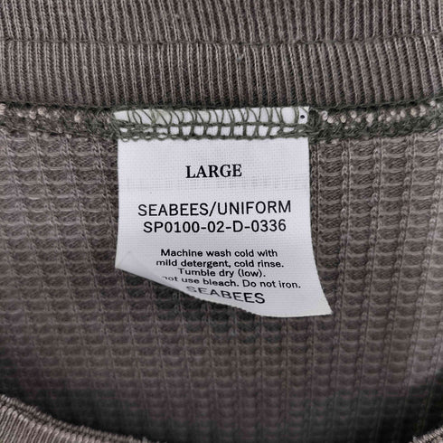 SEABEES Pigment Henry neck Thermal L/S ヘンリーネック サーマル メンズ JPN:L