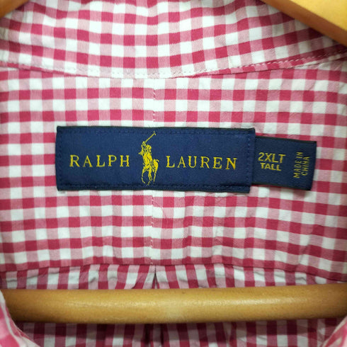 ラルフローレン RALPH LAUREN シアサッカー ポニー刺繍BDシャツ メンズ 2XL TALL