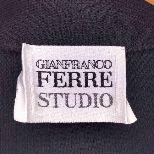 ジャンフランコフェレストゥーディオ GIANFRANCO FERRE STUDIO イタリア製 ビスコース オープンカラーシャツ レディース