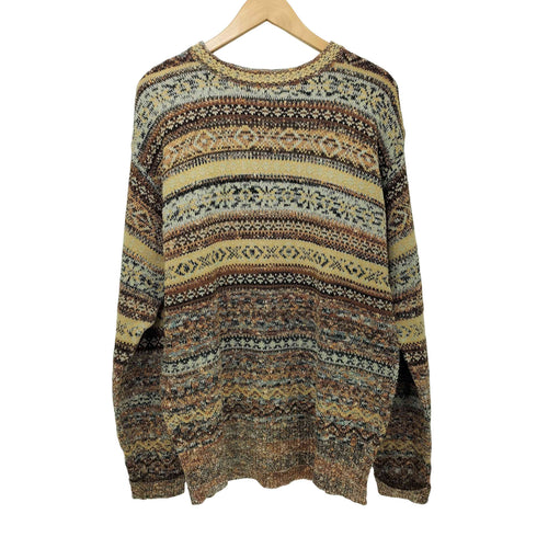 ケンゾー KENZO 90s OLD レーヨン混 フェアアイル ニット メンズ