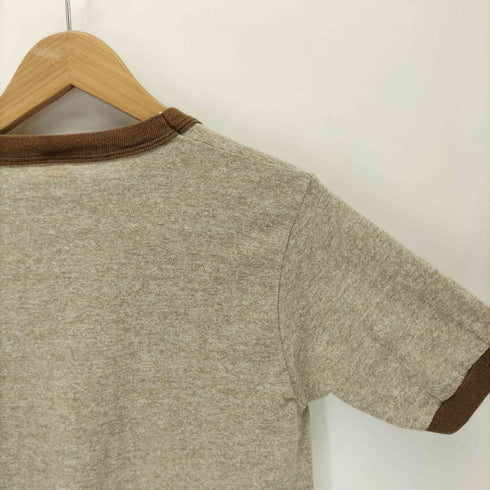 SPORTSWEAR 70-80s USA製 クルーネックリンガーTシャツ レディース JPN:S