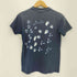 ヘインズ Hanes 90s メキシコ製 足跡 両面プリントクルーネックTシャツ レディース M