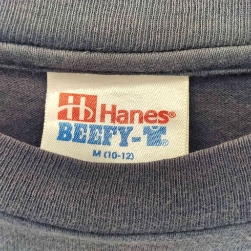 ヘインズ Hanes 90s メキシコ製 足跡 両面プリントクルーネックTシャツ レディース M