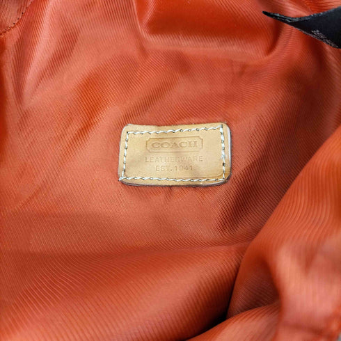 コーチ COACH シグネチャー レザーライン バケットハット レディース S