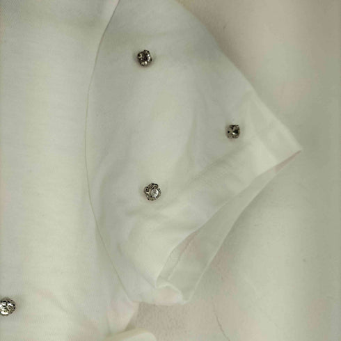 エピヌ epine ビジュー 半袖クロップドTシャツ レディース