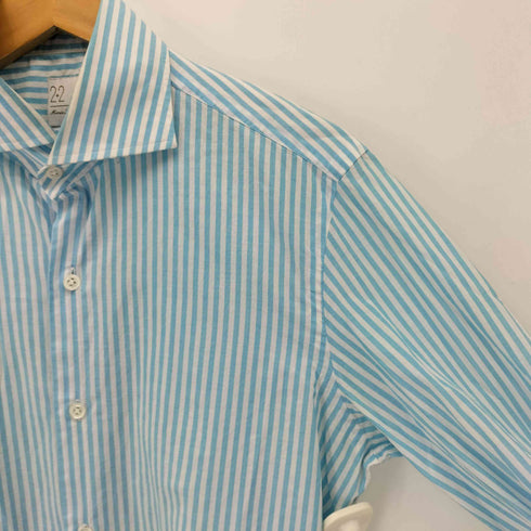 マリアサンタンジェロ Maria Santangelo ストライプ L/S ドレスシャツ メンズ 15 1/2 39