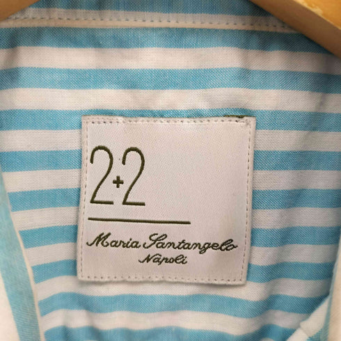 マリアサンタンジェロ Maria Santangelo ストライプ L/S ドレスシャツ メンズ 15 1/2 39
