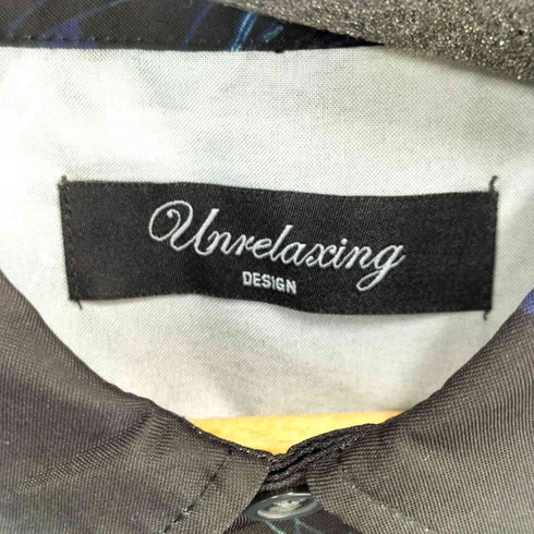 アンリラクシング unrelaxing 彼岸花 ビックシルエット総柄シャツ メンズ FREE