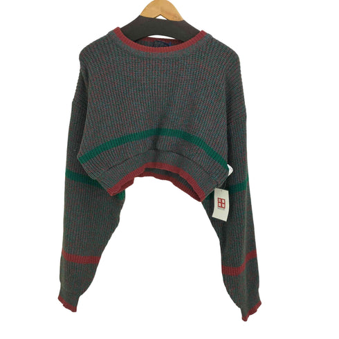 ブリタニア BRITTANIA ミックスカラー クロップド ニット レディース import:L