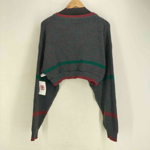 ブリタニア BRITTANIA ミックスカラー クロップド ニット レディース import:L