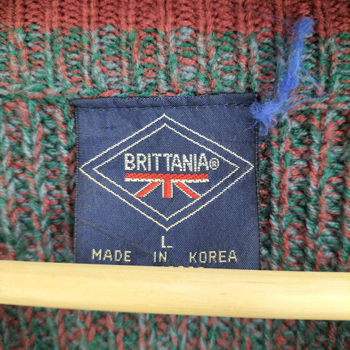 ブリタニア BRITTANIA ミックスカラー クロップド ニット レディース import:L