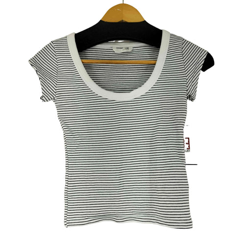 ザラ ZARA ROUND NECK T-SHIRT - striped レディース US M