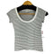 ザラ ZARA ROUND NECK T-SHIRT - striped レディース US M