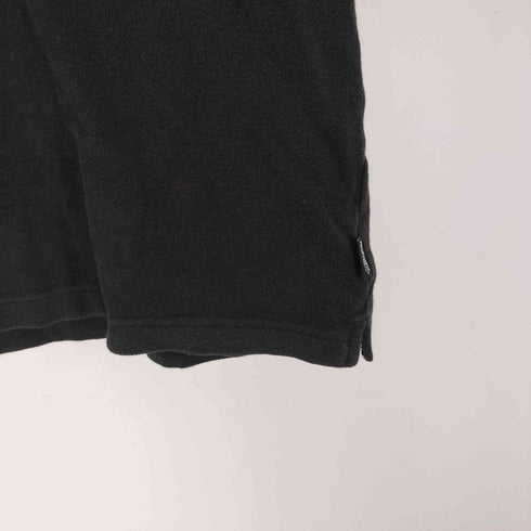 ステューシー Stussy 00S OLD 黒タグ 折れ クラウン 刺繍 ハーフジップ S/S ポロ シャツ 半袖 シャツ メンズ import:S