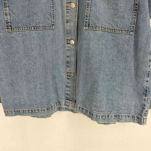 ザラ ZARA パッチポケットデニムジャケット レディース import:L