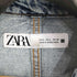 ザラ ZARA パッチポケットデニムジャケット レディース import:L