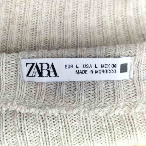 ザラ ZARA ハイネック ニット タンクトップ レディース US L