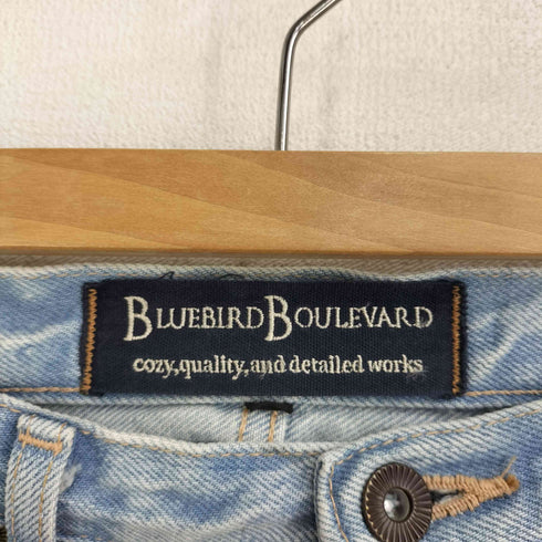 BLUEBIRD BOULEVARD ボタンフライダメージデニムパンツ レディース JPN:XS