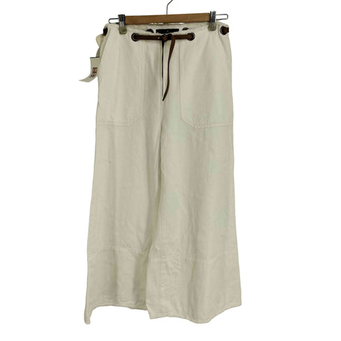 ジョンブル Johnbull ベルテッドカットオフワイドデニムパンツ レディース JPN:M