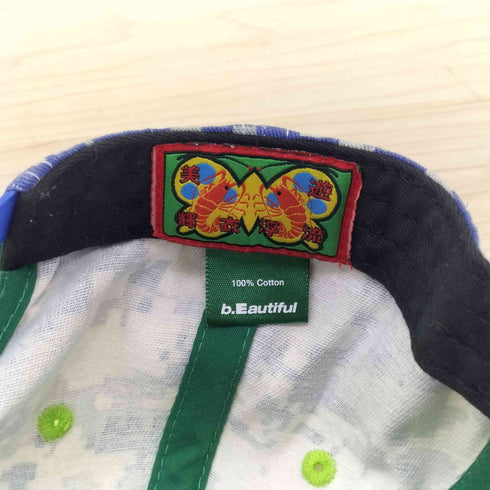 b.Eautiful ビューティフル b.E Hat デジカモ 迷彩 刺繍 ロゴ キャップ Y2K メンズ
