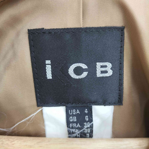 アイシービー ICB アンゴラウール混チェスターコート レディース