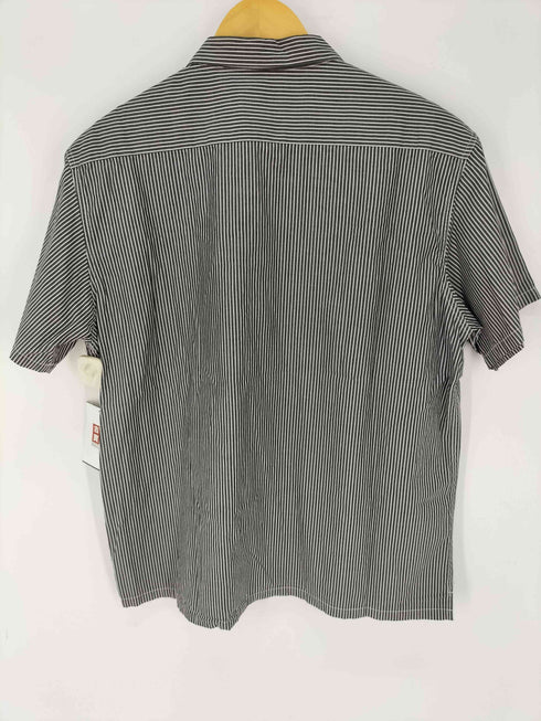 キャリー CALEE チェーンステッチ ストライプ ワークシャツ メンズ JPN:XL