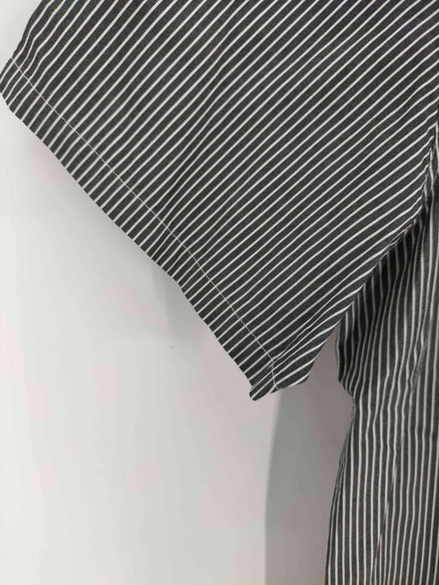 キャリー CALEE チェーンステッチ ストライプ ワークシャツ メンズ JPN:XL