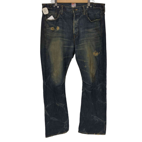 PRPS MADE IN JAPAN 日本製 紫製品 ダメージ ハチノス加工 デニムパンツ Y2K メンズ 36