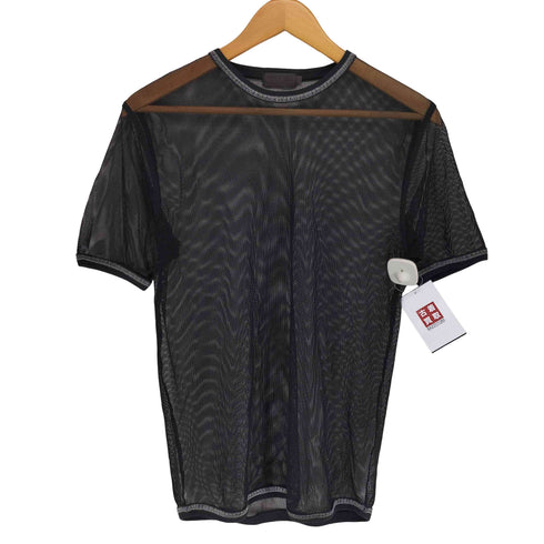コムサデモードメン COMME CA DU MODE MEN Y2K ラメステッチ メッシュ S/S カットソー メンズ FREE