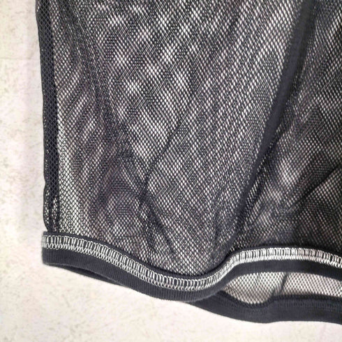 コムサデモードメン COMME CA DU MODE MEN Y2K ラメステッチ メッシュ S/S カットソー メンズ FREE