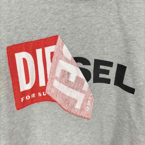 ディーゼル DIESEL ピールオフ ボックスロゴ プルオーバーパーカー メンズ XXS