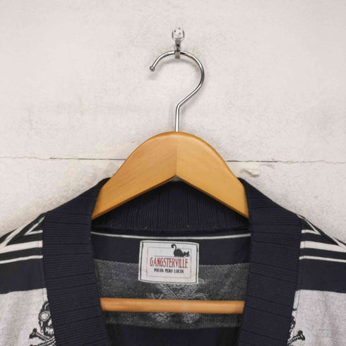 GANGSTERVILLE スカル柄 カーディガン Y2K メンズ JPN:XL