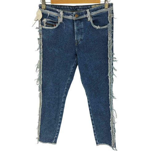 ディーゼル DIESEL BABHILA-SP フリンジ デニムパンツ レディース US:26-27