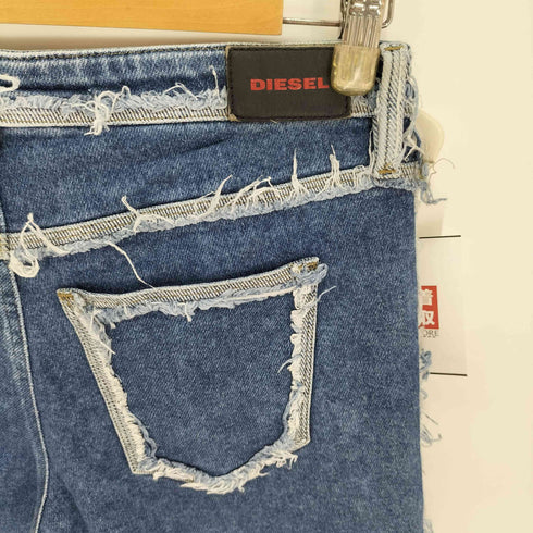 ディーゼル DIESEL BABHILA-SP フリンジ デニムパンツ レディース US:26-27