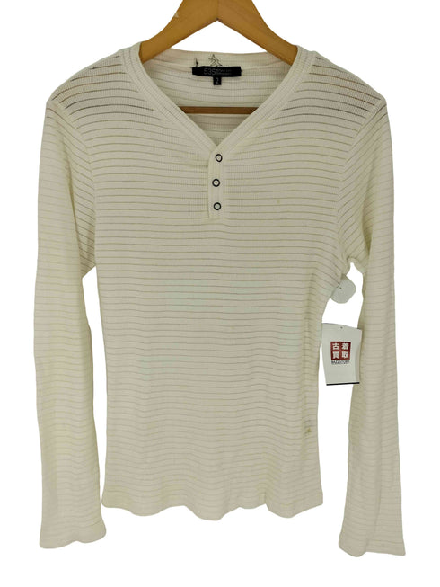 ゴーサンゴーイチプールオム 5351 POUR LES HOMMES ラメステッチ ヘンリーネック L/S カットソー メンズ JPN:2