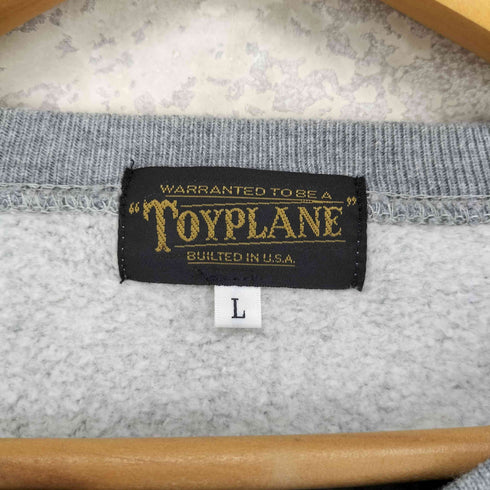 トイプレーン TOYPLANE リバース型 ロゴプリント クルーネックスウェット メンズ JPN:L
