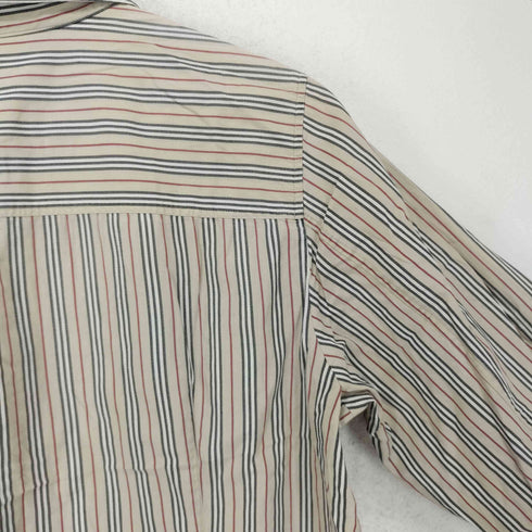 バーバリーロンドン BURBERRY LONDON ノヴァ ストライプ 七分袖 シャツ レディース JPN:46