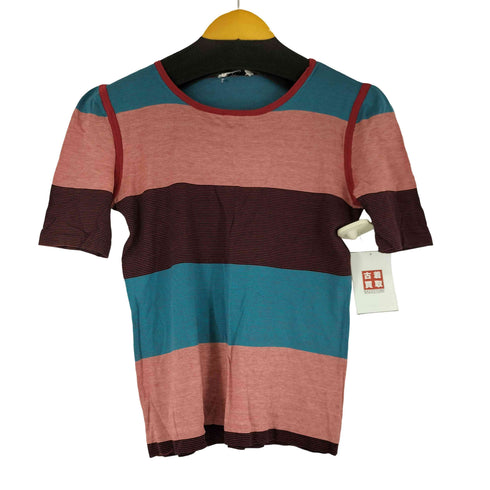 CREE マルチカラー S/S ボーダーTシャツ レディース
