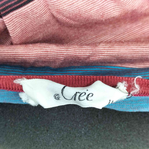 CREE マルチカラー S/S ボーダーTシャツ レディース