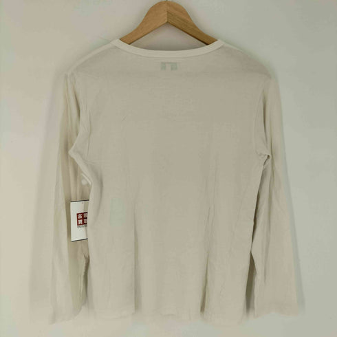 アニエスベー agnes b. PARIS ロゴプリント コットン クルーネックシャツ レディース JPN:1