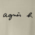 アニエスベー agnes b. PARIS ロゴプリント コットン クルーネックシャツ レディース JPN:1