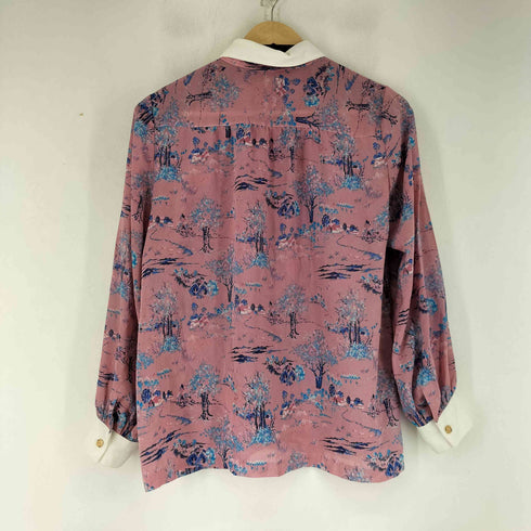 総柄 L/S シアーシャツブラウス レディース JPN:2