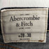 アバクロンビーアンドフィッチ Abercrombie & Fitch SLIM STRAIGHT ボタンフライデニムパンツ レディース 28X30