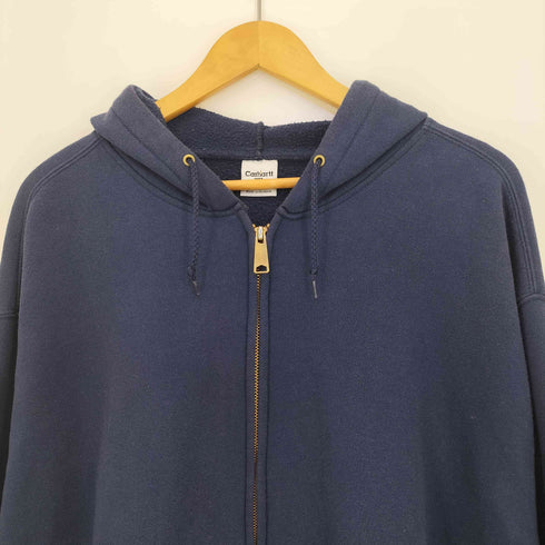 カーハート Carhartt Midweight Hooded Zip-Front Sweatshirt ロゴ刺繍 ジップアップパーカー メンズ 2XL