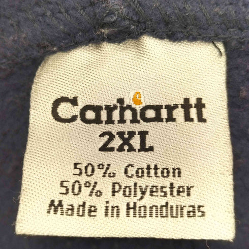 カーハート Carhartt Midweight Hooded Zip-Front Sweatshirt ロゴ刺繍 ジップアップパーカー メンズ 2XL