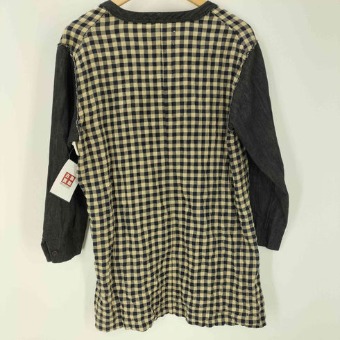 タカヒロミヤシタザソロイスト TAKAHIRO MIYASHITA The SoloIst. 13SS 初期 Tunic Shirt III 生地切替 カットソー archive チェック メンズ JPN:M