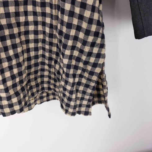 タカヒロミヤシタザソロイスト TAKAHIRO MIYASHITA The SoloIst. 13SS 初期 Tunic Shirt III 生地切替 カットソー archive チェック メンズ JPN:M