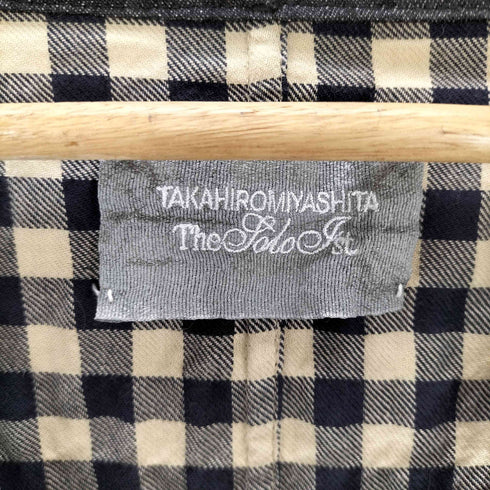 タカヒロミヤシタザソロイスト TAKAHIRO MIYASHITA The SoloIst. 13SS 初期 Tunic Shirt III 生地切替 カットソー archive チェック メンズ JPN:M