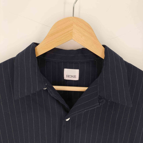 HONE / pinstripe pajama shirt jacket ピンストライプパジャマシャツジャケット メンズ 02