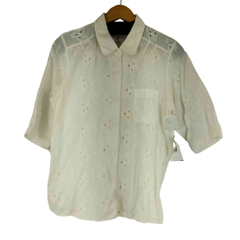 S/S カットワークシャツ レディース
